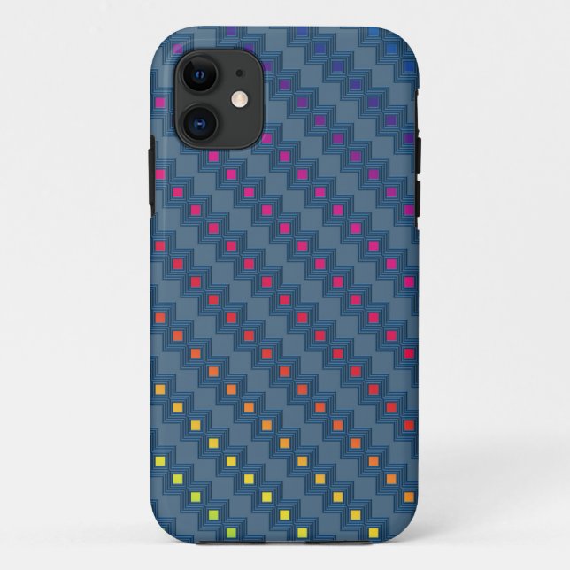 Abstrakte Quadrate Case-Mate iPhone Hülle (Rückseite)