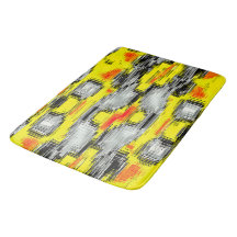 Abstrakte Quadrate, gebildet aus Kratzern über Gel