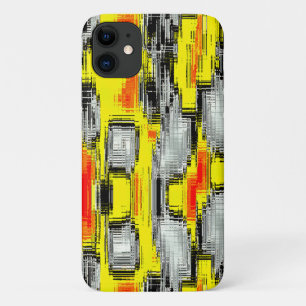 Abstrakte Quadrate, gebildet aus Kratzern über Gel Case-Mate iPhone Hülle