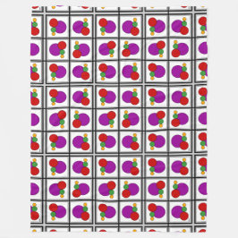 Abstrakte Quadrate und Kreise Fleecedecke