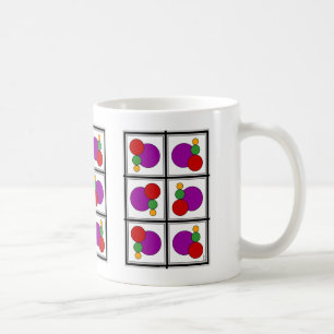 Abstrakte Quadrate und Kreise Kaffeetasse