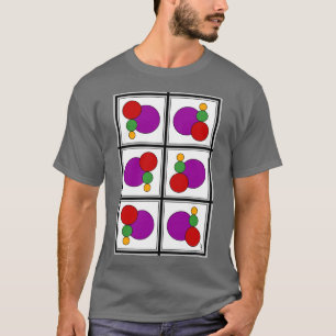Abstrakte Quadrate und Kreise T-Shirt