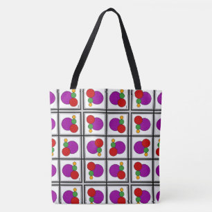 Abstrakte Quadrate und Kreise Tasche