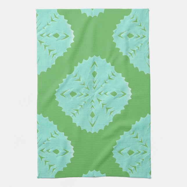 ABSTRAKTE QUERSTATION DES QUADRAT-WYCINANKI GESCHIRRTUCH (Vertikal)