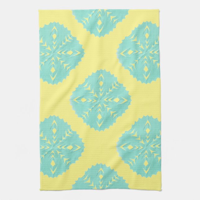 ABSTRAKTE QUERSTATION DES QUADRAT-WYCINANKI HANDTUCH (Vertikal)