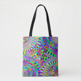 abstrakte Räder und Pegs Tasche