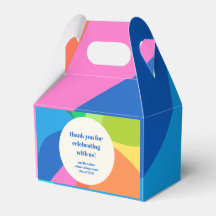 Abstrakte Rainbow Custom Graduation Party Danke