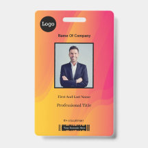 Abstrakte Rainbow Employee Foto Identification ID