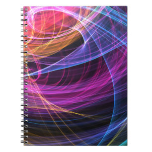 Abstrakte Rainbow-Lampen Notizblock