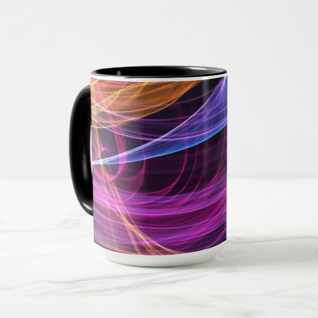 Abstrakte Rainbow-Lampen Tasse (Vorderseite Links)