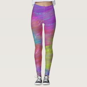 Abstrakte Rainbow-Leggings Leggings