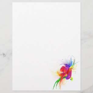 Abstrakte Rainbow Lorikeet Paint-Spritzer
