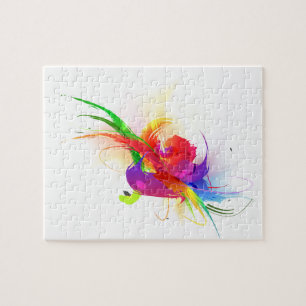 Abstrakte Rainbow Lorikeet Paint-Spritzer