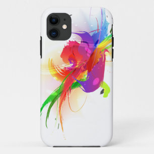 Abstrakte Rainbow Lorikeet Paint-Spritzer Case-Mate iPhone Hülle