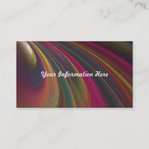 Abstrakte Rainbow Swirl Visitenkarten Visitenkarte