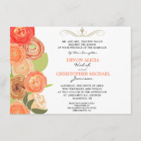 Abstrakte Ranunculus Fall Blume Hochzeitsempfang