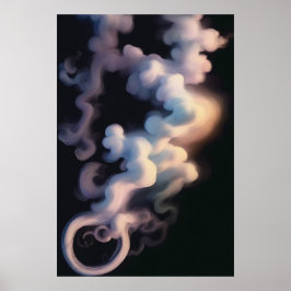 Abstrakte Raucher-Wirbel | Modernes Kunstposter Poster