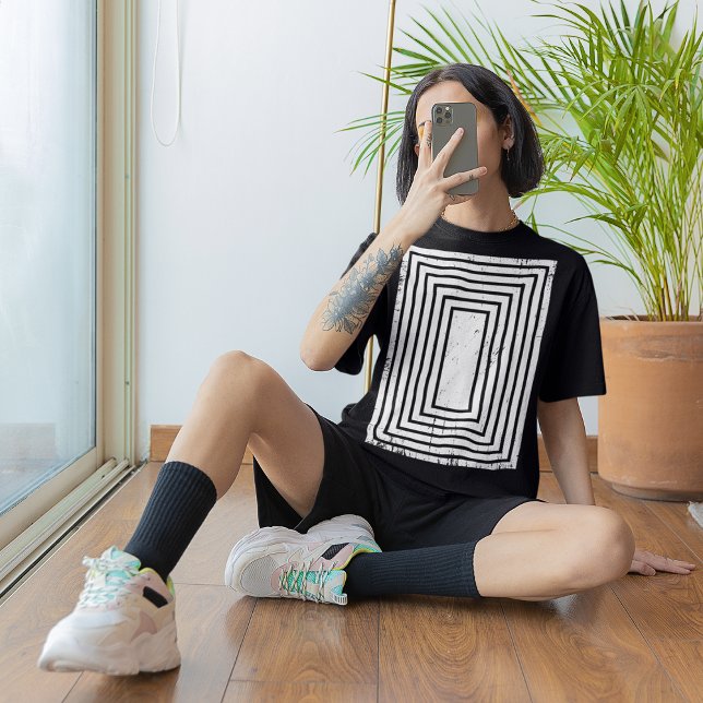 Abstrakte Rechteck-Linien T-Shirt (Von Creator hochgeladen)