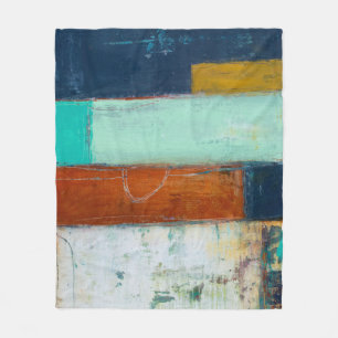 Abstrakte Rechtecke Fleecedecke