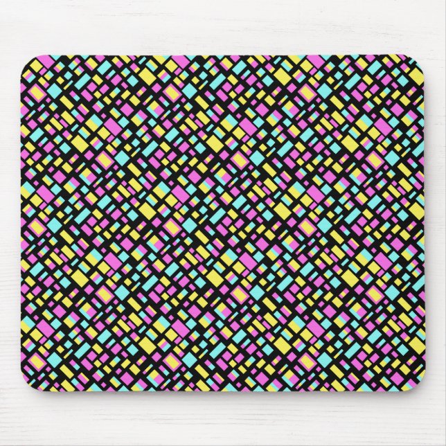 Abstrakte Rechtecke Mousepad (Vorne)