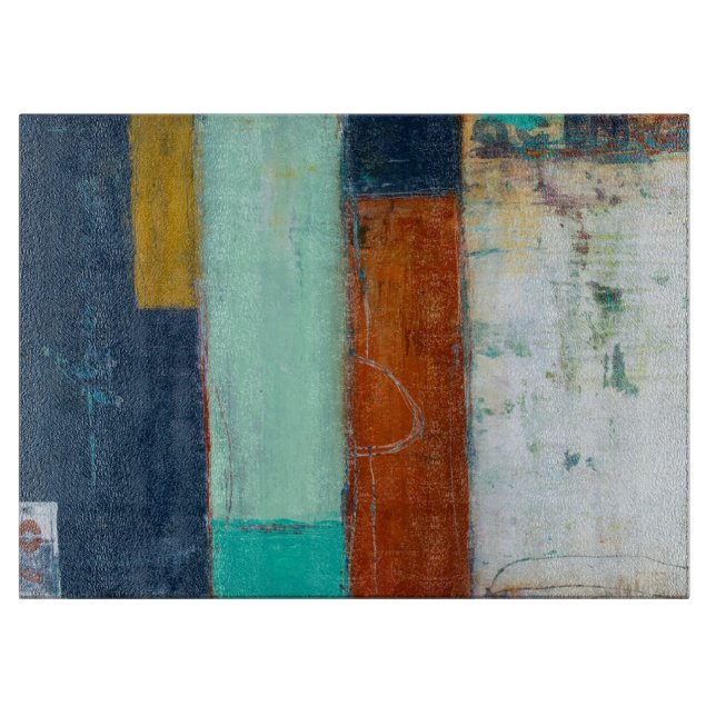 Abstrakte Rechtecke Schneidebrett (Vorderseite)