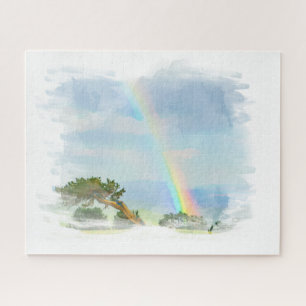 *~* Abstrakte Regenbogen Berge Ozean Artsy AR11