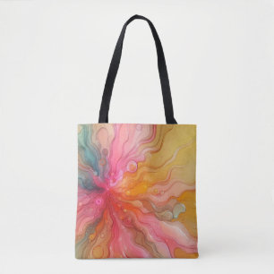 Abstrakte Regenbogen-Sonnenstrahlen-Landschaft Tasche
