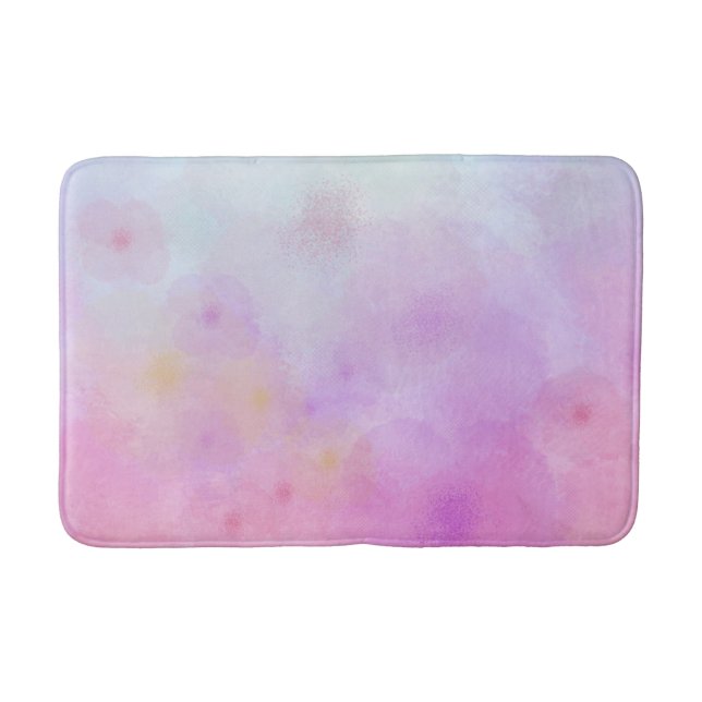 Abstrakte Regenbogenfarben-Blume Badematte (Vorderseite)