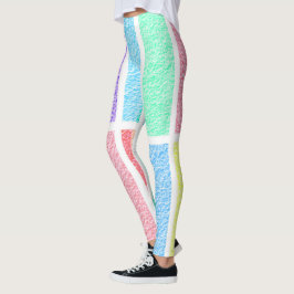 Abstrakte Regenbogenfarben Leggings