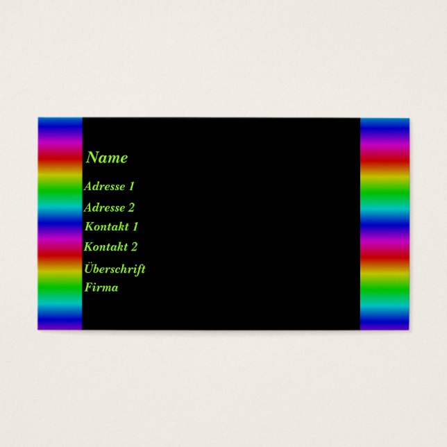 Abstrakte Regenbogenstreifen (Vorderseite)
