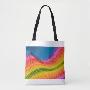Abstrakte Regenbogenstruktur Tasche