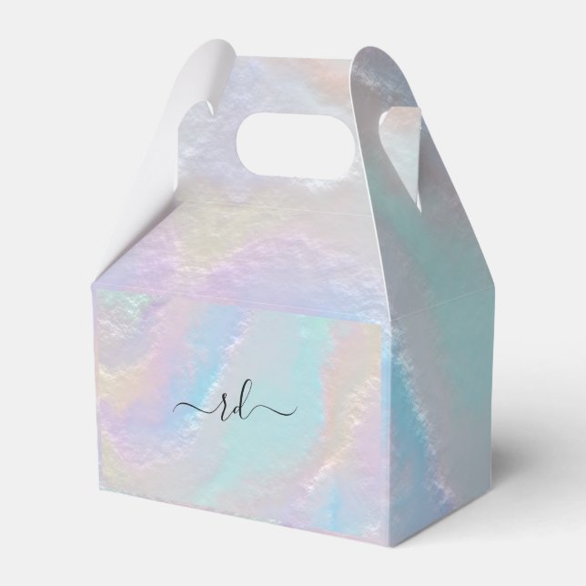 Abstrakte Regenbogentextur Geschenkschachtel (Vorderseite)