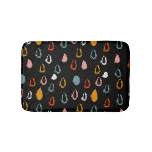 Abstrakte Regentropfen, Stammesdoodle. Badematte