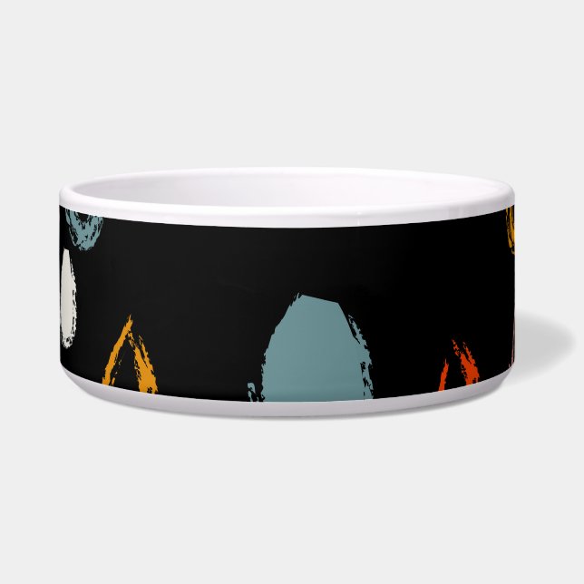 Abstrakte Regentropfen, Stammesdoodle. Napf (Vorderseite)