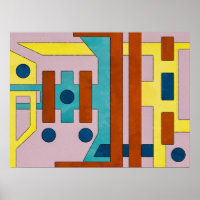 Abstrakte Retro Industrial Geometric