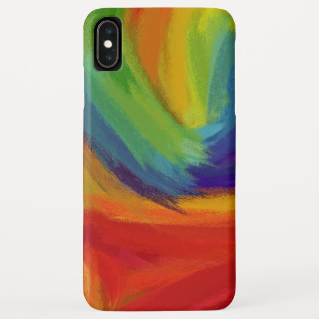 Abstrakte Retro-Malerei Case-Mate iPhone Hülle (Rückseite)
