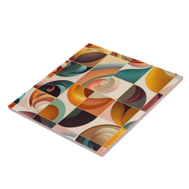 Abstrakte Retro-Trends Fliese (Seite)