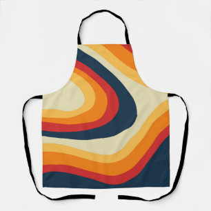 Abstrakte Retrowellen-Design Schürze