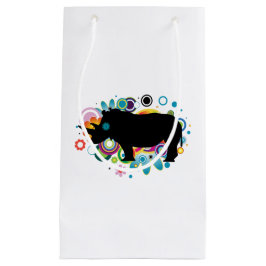 Abstrakte Rhino-Geschenktasche Kleine Geschenktüte