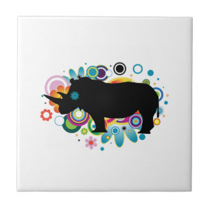 Abstrakte Rhino Keramik Tile Fliese