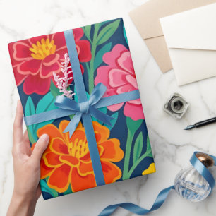 Abstrakte Ringelblumen-Montag Geschenkpapier