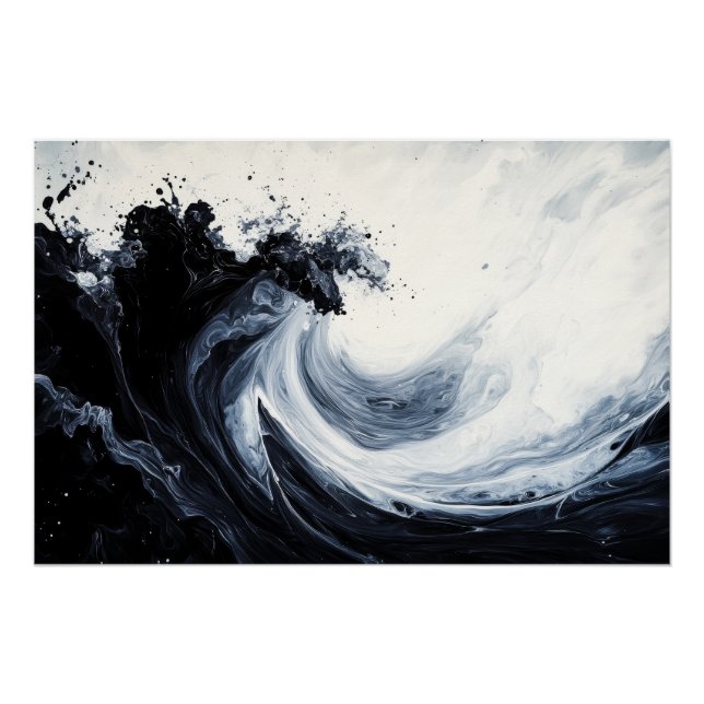 Abstrakte Rippeln Poster (Vorderseite)