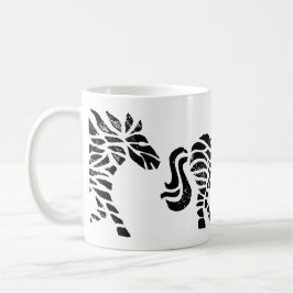 Abstrakte Roh-Holzblock-Tasse Kaffeetasse