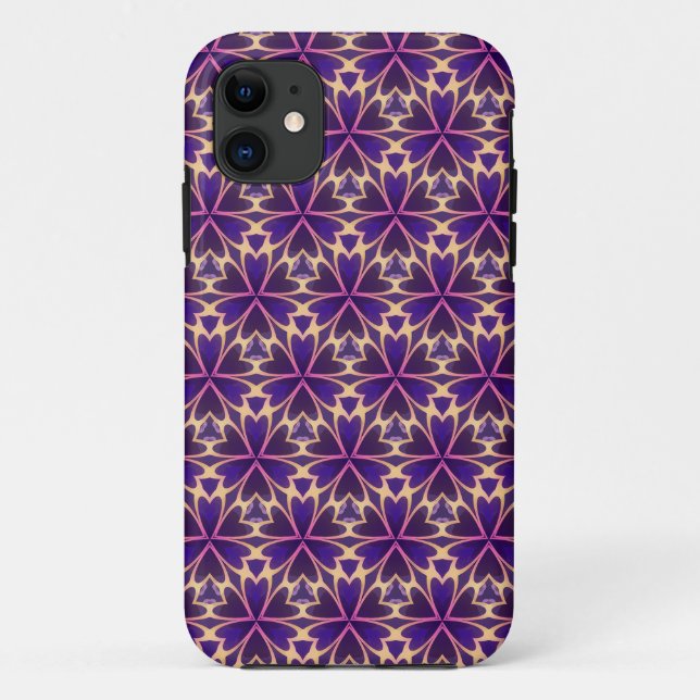 Abstrakte Rosa-Blume Case-Mate iPhone Hülle (Rückseite)