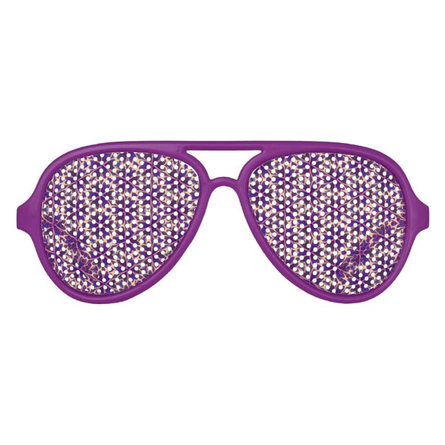 Abstrakte Rosa-Blume Sonnenbrille (Vorderseite)