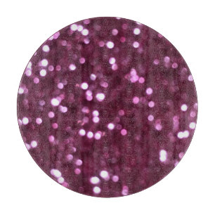 Abstrakte rosa, Bokeh unscharfe Lichter. Schneidebrett