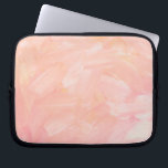 Abstrakte rosa Hand bemalt. Eleganter Pinsel Laptopschutzhülle<br><div class="desc">Elegant abstrakt rosa handbemalt Laptop Ärmel.</div>