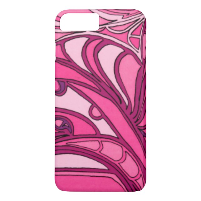 Abstrakte rosa Lackierung Case-Mate iPhone Hülle (Rückseite)