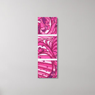 Abstrakte rosa Platten-Malerei Leinwanddruck