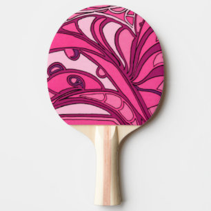 Abstrakte rosa Platten-Malerei Tischtennis Schläger